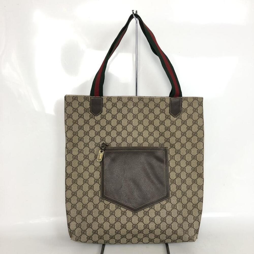 GUCCI GG Canvas Tote Bag Sherry